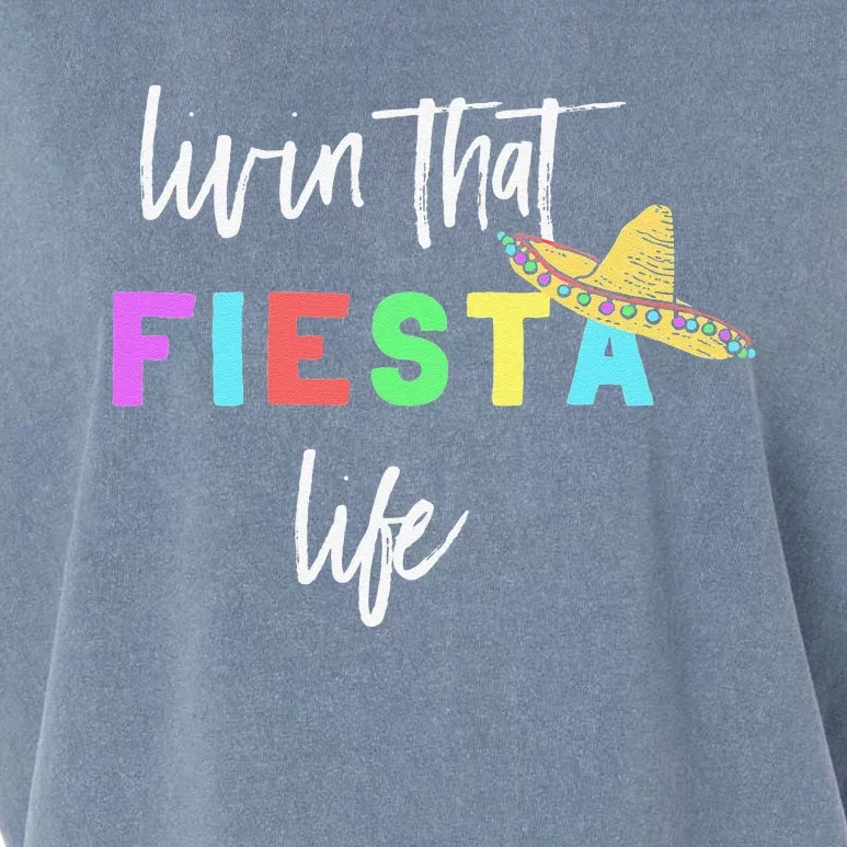 Cinco De Mayo Fiesta Life Design For Teachers And Garment-Dyed Women's Muscle Tee