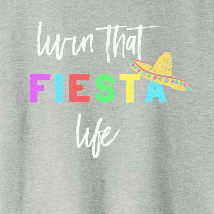 Cinco De Mayo Fiesta Life Design For Teachers And Women's Crop Top Tee