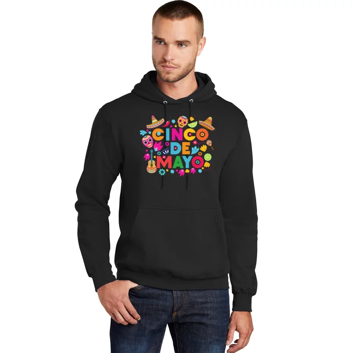 Cinco De Mayo Colorful Celebration Fiesta Hoodie