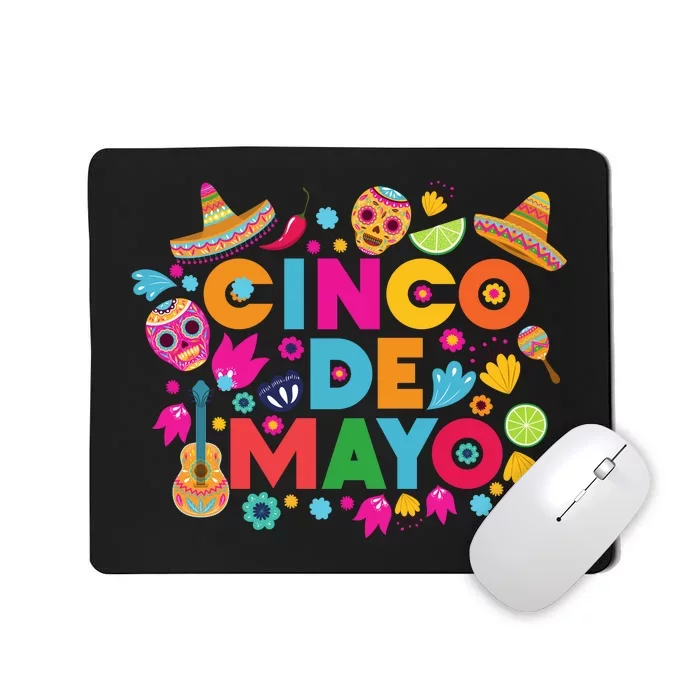 Cinco De Mayo Colorful Celebration Fiesta Mousepad