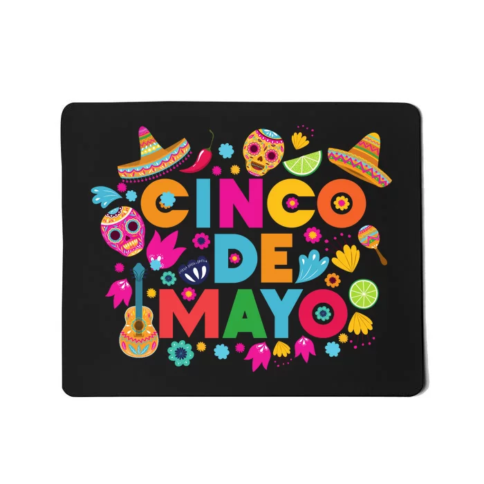 Cinco De Mayo Colorful Celebration Fiesta Mousepad