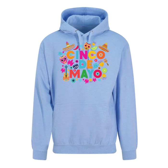 Cinco De Mayo Colorful Celebration Fiesta Unisex Surf Hoodie