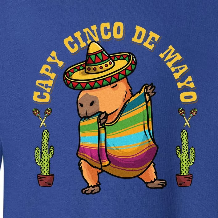 Cinco De Mayo Capybaras Mexican Capybara Toddler Sweatshirt