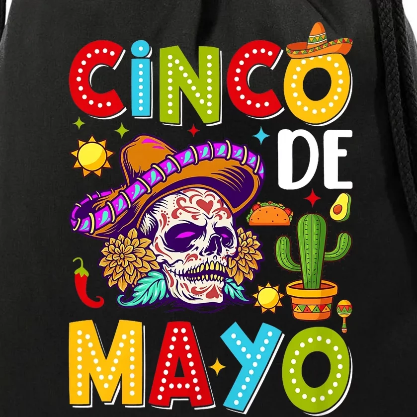 Cinco De Mayo Mexican Fiesta 5 De Mayo For Mexican Drawstring Bag