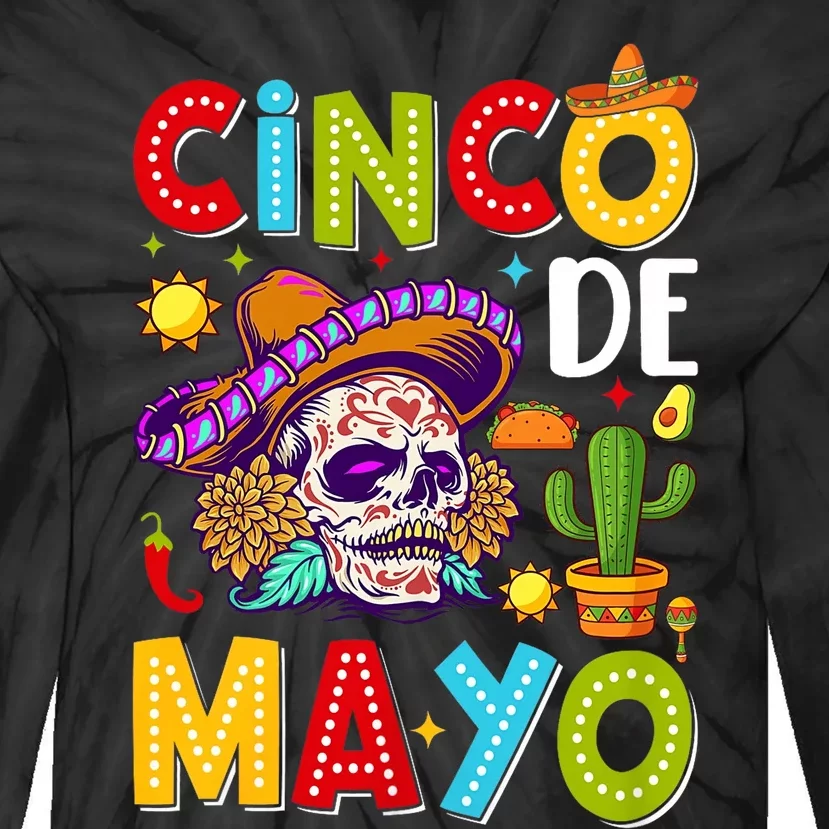 Cinco De Mayo Mexican Fiesta 5 De Mayo For Mexican Tie-Dye Long Sleeve Shirt