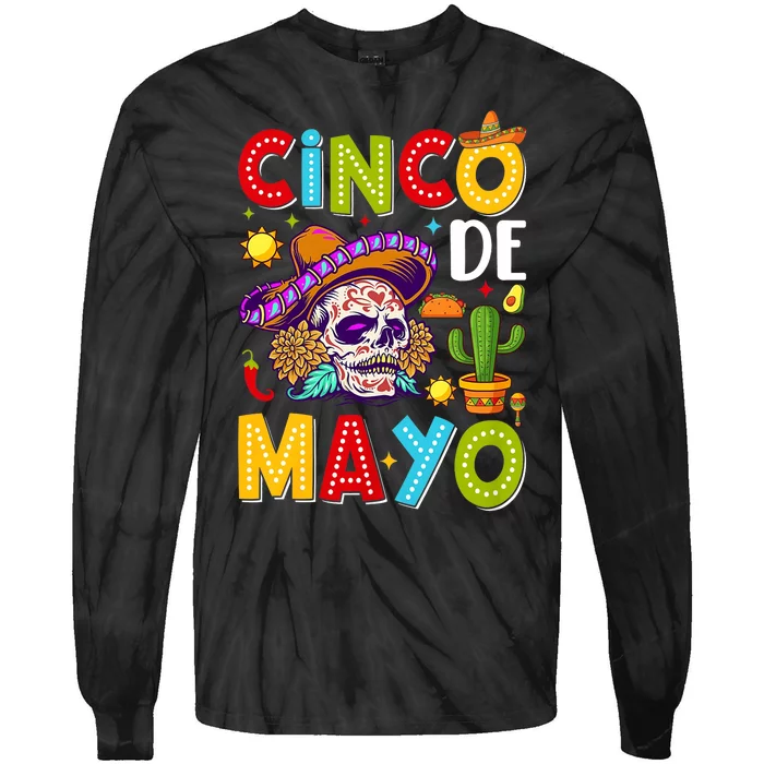 Cinco De Mayo Mexican Fiesta 5 De Mayo For Mexican Tie-Dye Long Sleeve Shirt