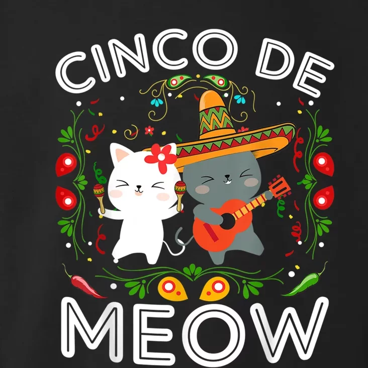 Cinco De Meow Mexican Kawaii Cat Kitten Toddler Hoodie