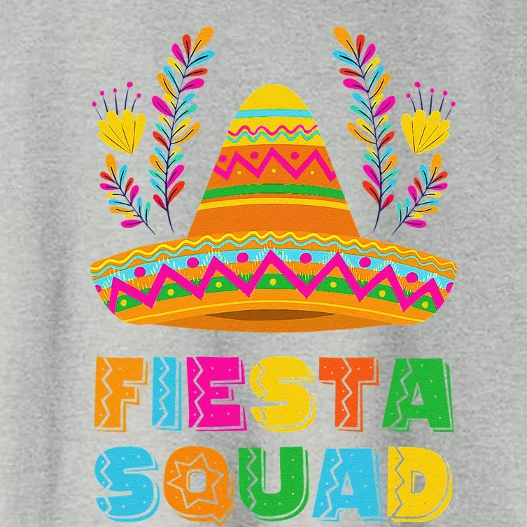 Cinco De Mayo Fiesta Squad Mexican Party Cinco De Mayo Party Women's Crop Top Tee