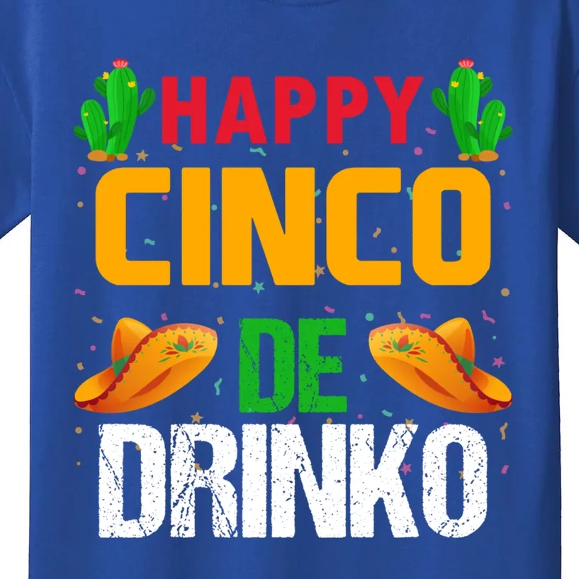 Cinco De Mayo Happy Cinco De O Mexican Party Gift Kids T-Shirt