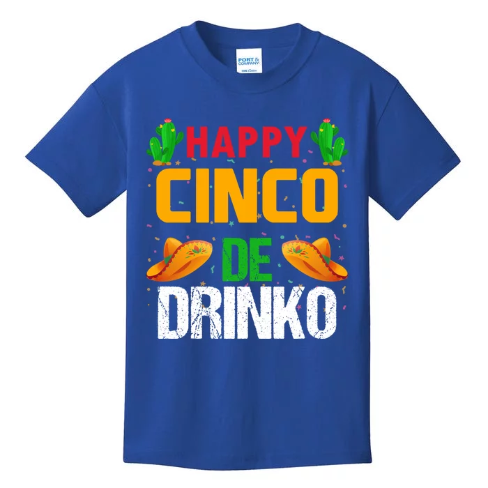 Cinco De Mayo Happy Cinco De O Mexican Party Gift Kids T-Shirt