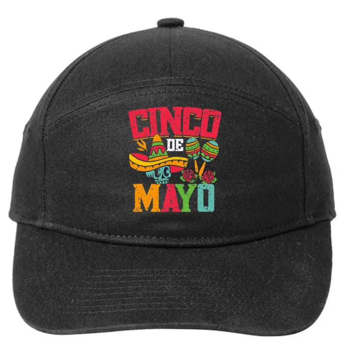 Cinco De Mayo Mexican 7-Panel Snapback Hat