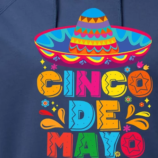 Cinco De Mayo Fiesta Surprise Camisa 5 De Mayo Performance Fleece Hoodie