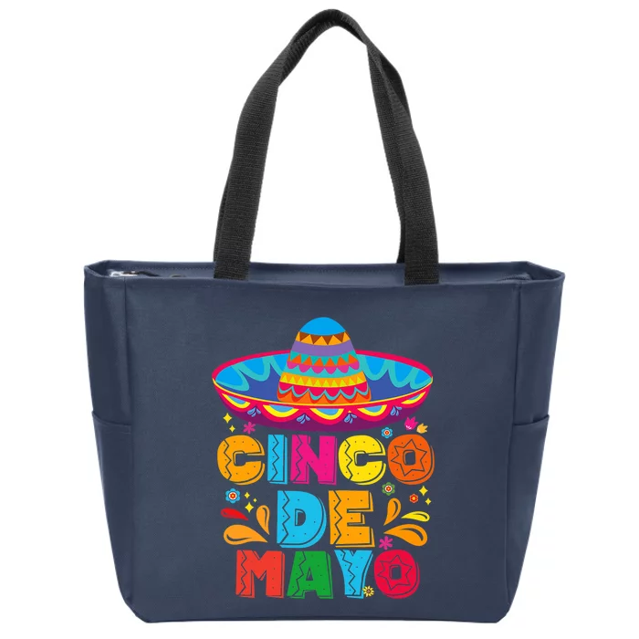 Cinco De Mayo Fiesta Surprise Camisa 5 De Mayo Zip Tote Bag