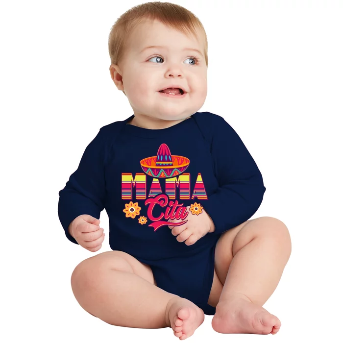 Cinco De Mayo Mama Cita Baby Long Sleeve Bodysuit