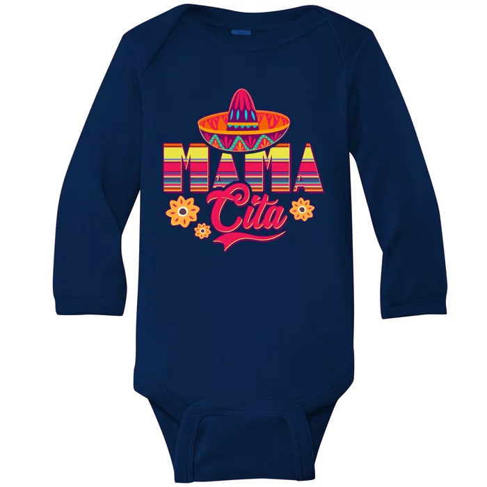 Cinco De Mayo Mama Cita Baby Long Sleeve Bodysuit