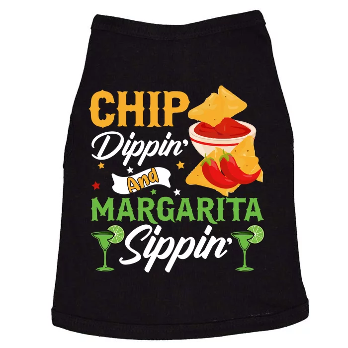 Cinco De Mayo Chip Dippin And Margarita Sippin Doggie Tank