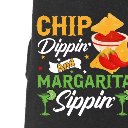 Cinco De Mayo Chip Dippin And Margarita Sippin Doggie 3-End Fleece Hoodie