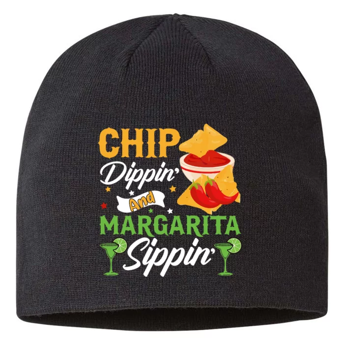 Cinco De Mayo Chip Dippin And Margarita Sippin 8 1/2in Sustainable Knit Beanie