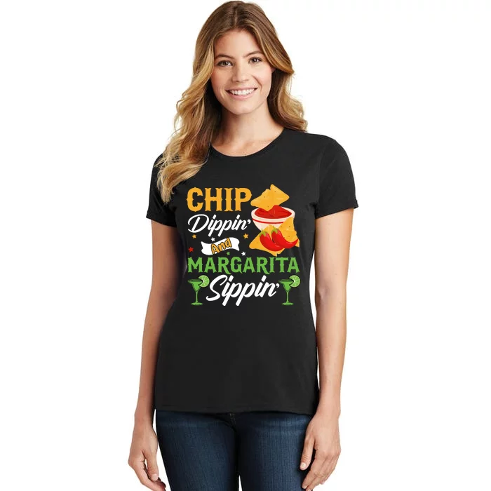 Cinco De Mayo Chip Dippin And Margarita Sippin Women's T-Shirt