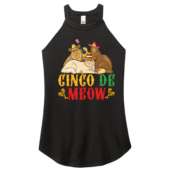 CINCO DE MEOW FUNNY CINCO DE MAYO Cat Women’s Perfect Tri Rocker Tank