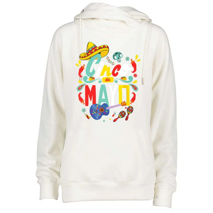 Cinco De Mayo Fiesta Surprise Camisa 5 De Mayo Viva Mexico Womens Funnel Neck Pullover Hood