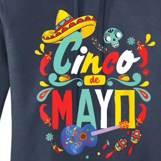 Cinco De Mayo Fiesta Surprise Camisa 5 De Mayo Viva Mexico Women's Pullover Hoodie