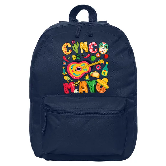 Cinco De Mayo Mexican Fiesta 5 De Mayo Mexican Festival Fiesta Party 16 in Basic Backpack