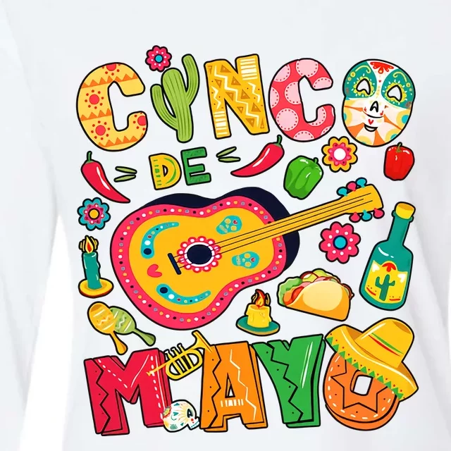 Cinco De Mayo Mexican Fiesta 5 De Mayo Mexican Festival Fiesta Party Womens Cotton Relaxed Long Sleeve T-Shirt