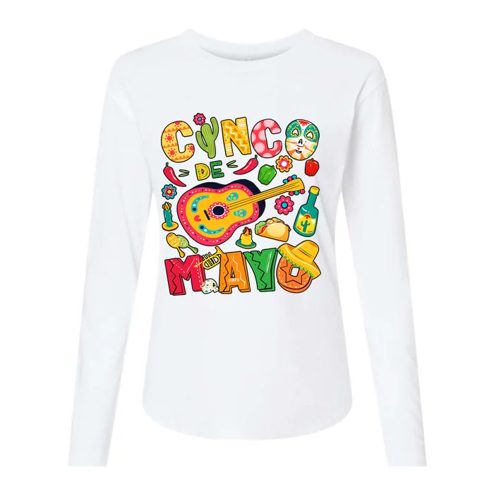 Cinco De Mayo Mexican Fiesta 5 De Mayo Mexican Festival Fiesta Party Womens Cotton Relaxed Long Sleeve T-Shirt