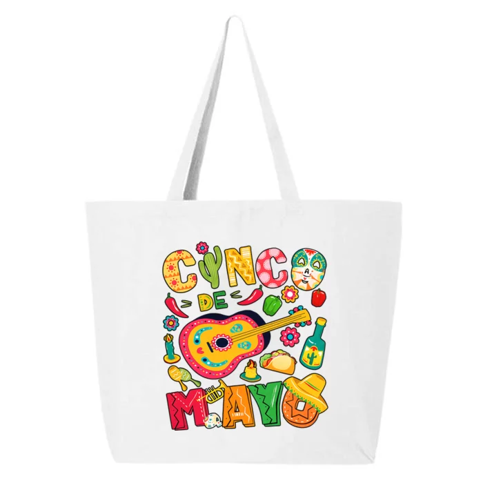 Cinco De Mayo Mexican Fiesta 5 De Mayo Mexican Festival Fiesta Party 25L Jumbo Tote