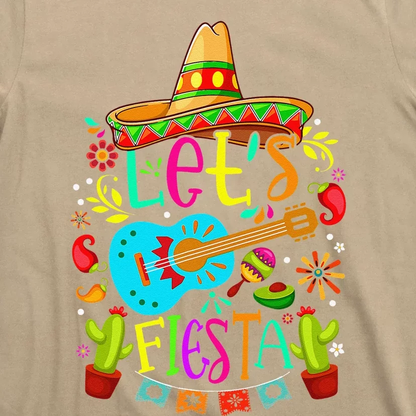 Cinco De Mayo Mexican Guitar Cactus T-Shirt