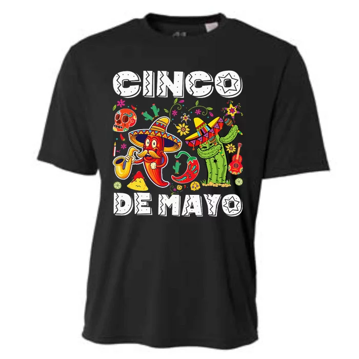 Cinco De Mayo Fiesta Surprise Camisa 5 De Mayo Cooling Performance Crew T-Shirt