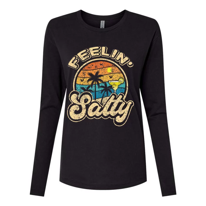 Cinco De Mayo Feeling Salty Gifts Margarita Womens Cotton Relaxed Long Sleeve T-Shirt