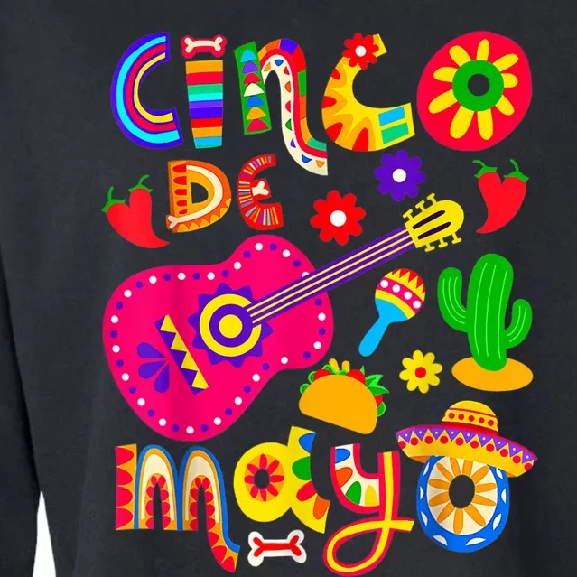 Cinco De Mayo Mexican Fiesta 5 De Mayo Cropped Pullover Crew