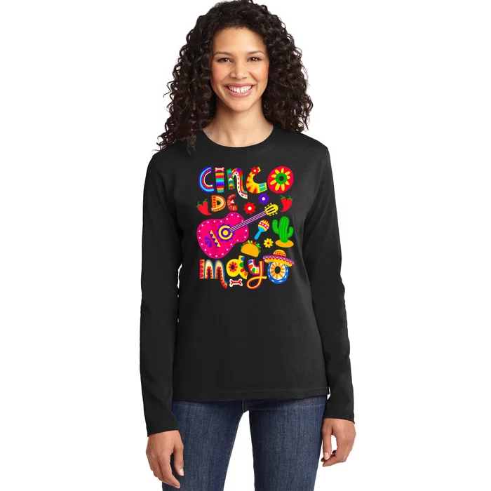 Cinco De Mayo Mexican Fiesta 5 De Mayo Ladies Long Sleeve Shirt