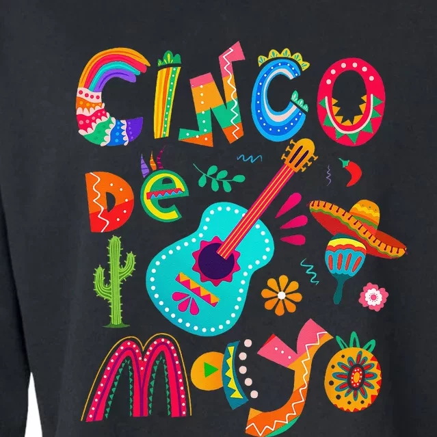 Cinco De Mayo Mexican Fiesta 5 De Mayo Cropped Pullover Crew