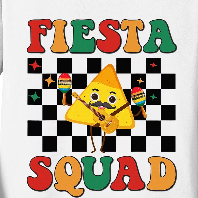 Cinco de Mayo Fiesta Squad Kids Long Sleeve Shirt