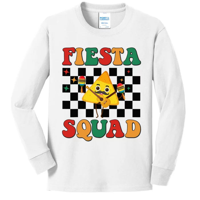 Cinco de Mayo Fiesta Squad Kids Long Sleeve Shirt