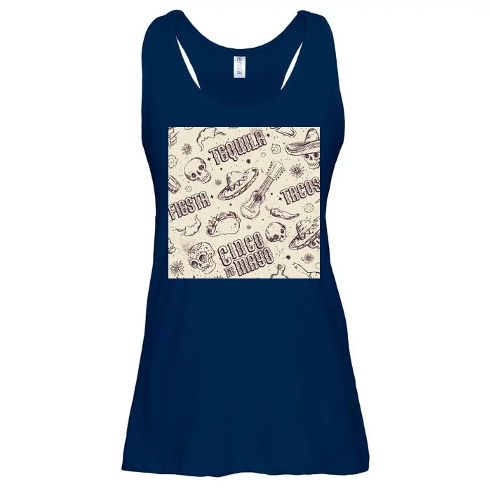 Cinco De Mayo Fiesta Pattern Ladies Essential Flowy Tank