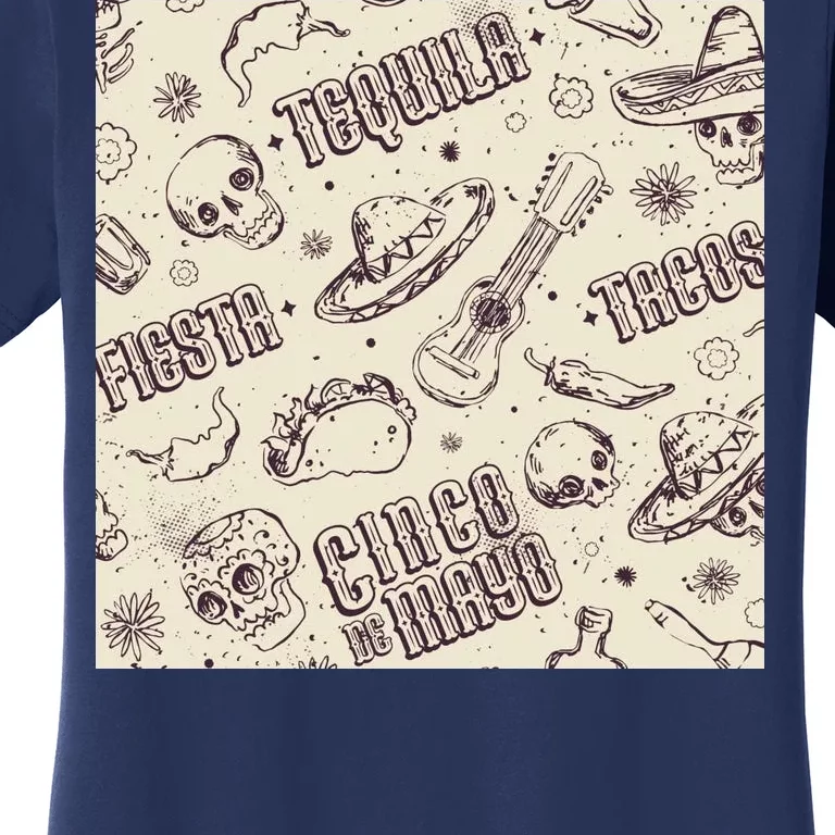 Cinco De Mayo Fiesta Pattern Women's T-Shirt