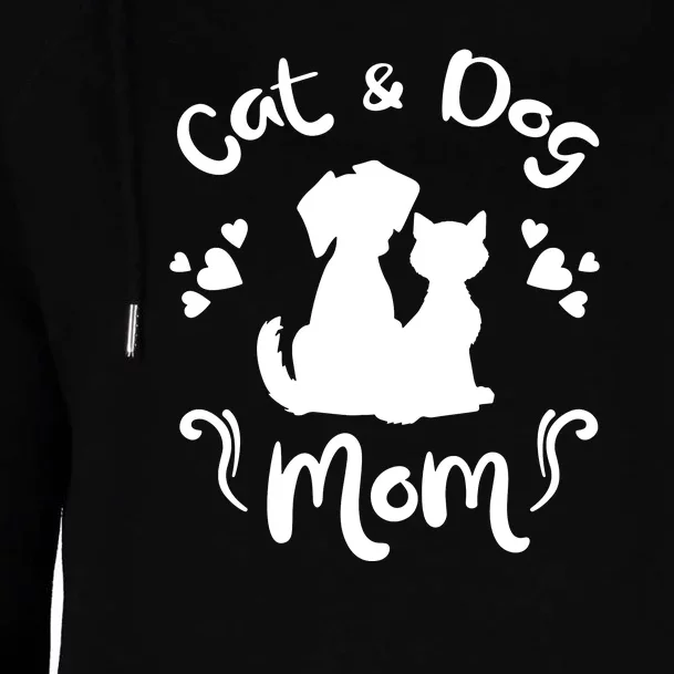 Cat & Dog Mom Tee Cat Mom Kitty Puppy Lover Owner Fan Gift Pullover Hoodie Womens Funnel Neck Pullover Hood