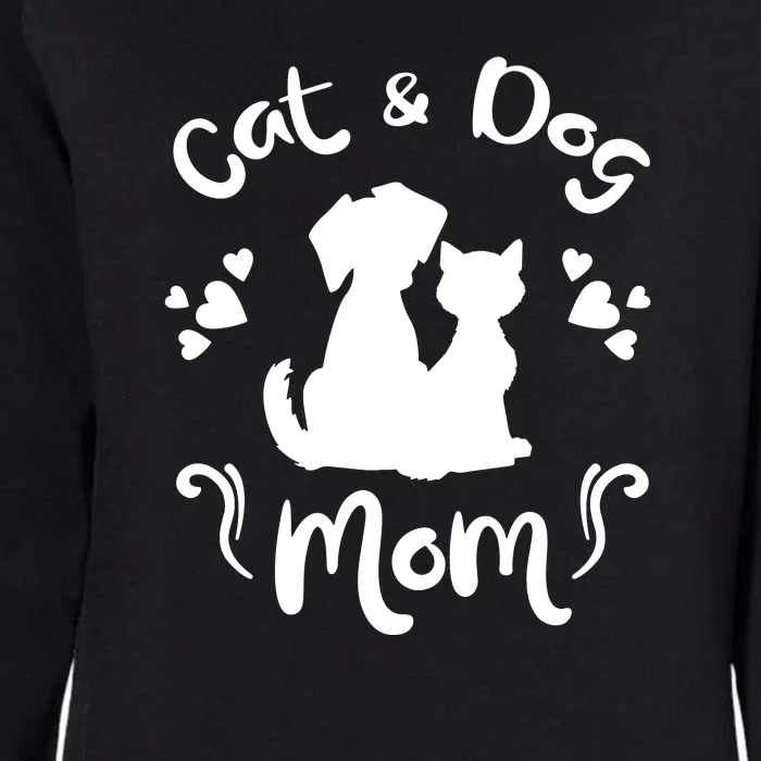 Cat & Dog Mom Tee Cat Mom Kitty Puppy Lover Owner Fan Gift Pullover Hoodie Womens California Wash Sweatshirt