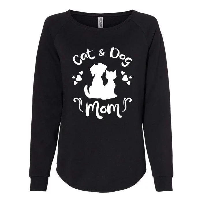 Cat & Dog Mom Tee Cat Mom Kitty Puppy Lover Owner Fan Gift Pullover Hoodie Womens California Wash Sweatshirt