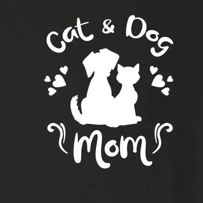 Cat & Dog Mom Tee Cat Mom Kitty Puppy Lover Owner Fan Gift Pullover Hoodie Toddler Long Sleeve Shirt