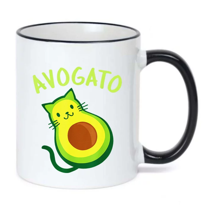 Cinco De Mayo Funny Avocado Mexico Meow Avogato Cat Tees Black Color Changing Mug