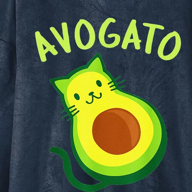 Cinco De Mayo Funny Avocado Mexico Meow Avogato Cat Tees Hooded Wearable Blanket