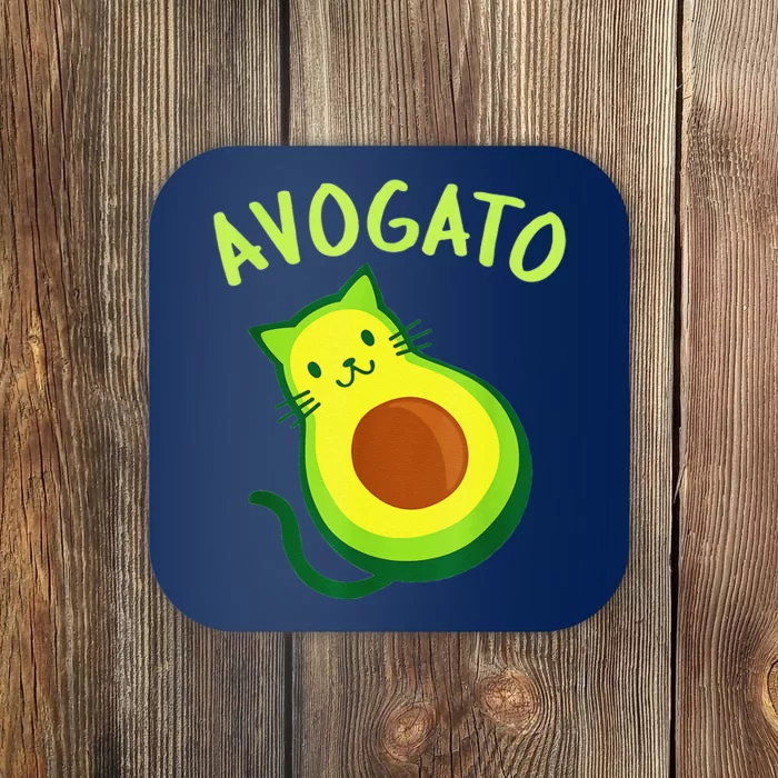 Cinco De Mayo Funny Avocado Mexico Meow Avogato Cat Tees Coaster