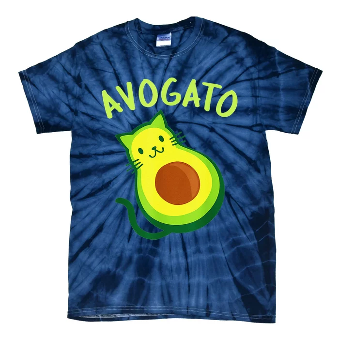 Cinco De Mayo Funny Avocado Mexico Meow Avogato Cat Tees Tie-Dye T-Shirt