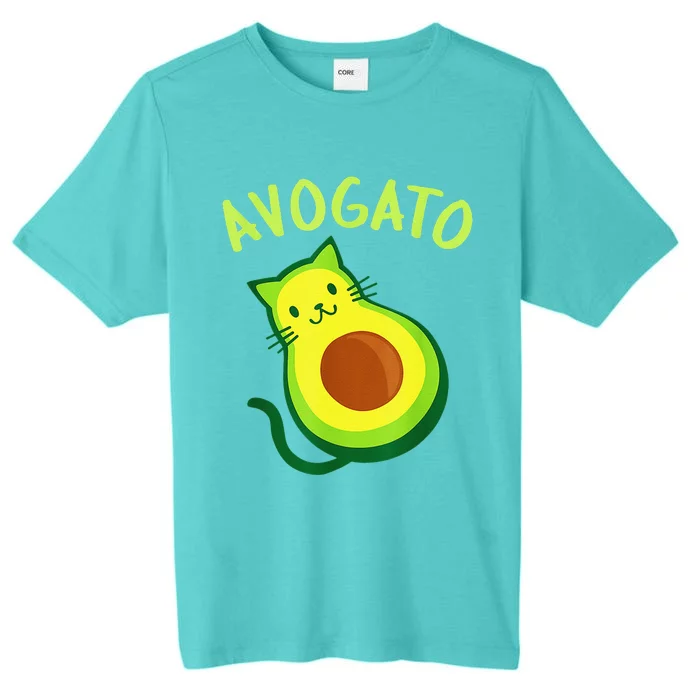 Cinco De Mayo Funny Avocado Mexico Meow Avogato Cat Tees ChromaSoft Performance T-Shirt