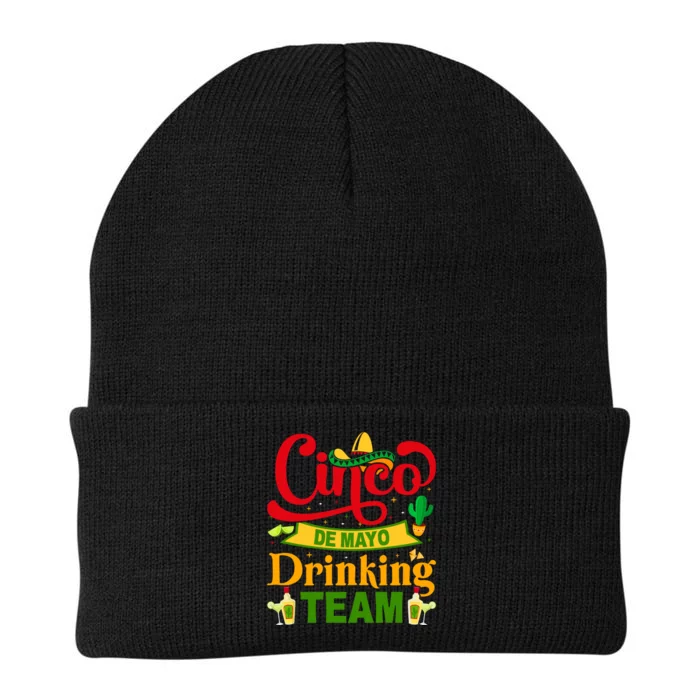 Cinco De Mayo Drinking Team De Mayo Mexican Fiesta Drinking Outfit Knit Cap Winter Beanie